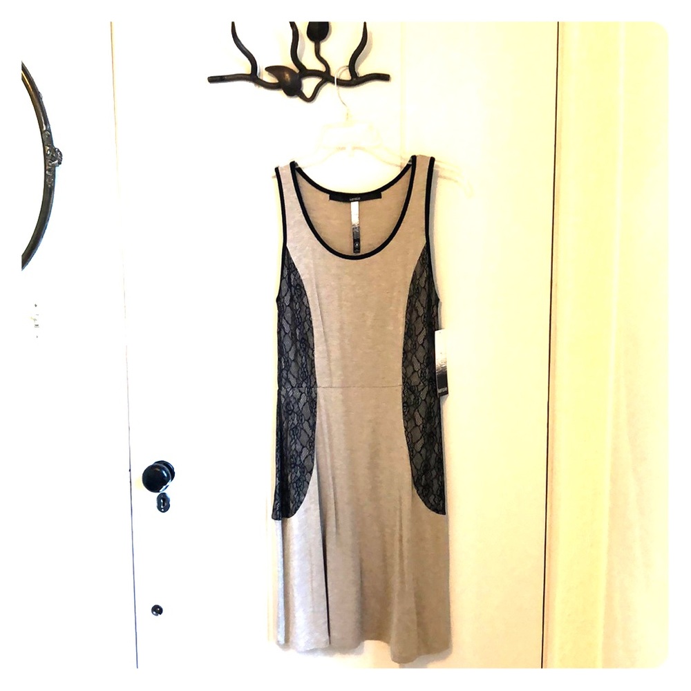 NWT Kensie Jersey knit dress with lace side panels